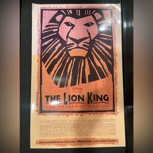 Lion King Movie Poster Board 22”x14”